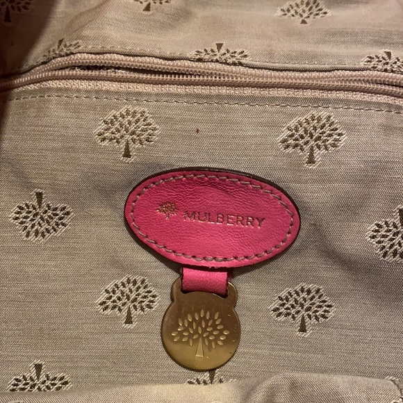 Lamb skin pink mulberry bag - Picture 9 of 11